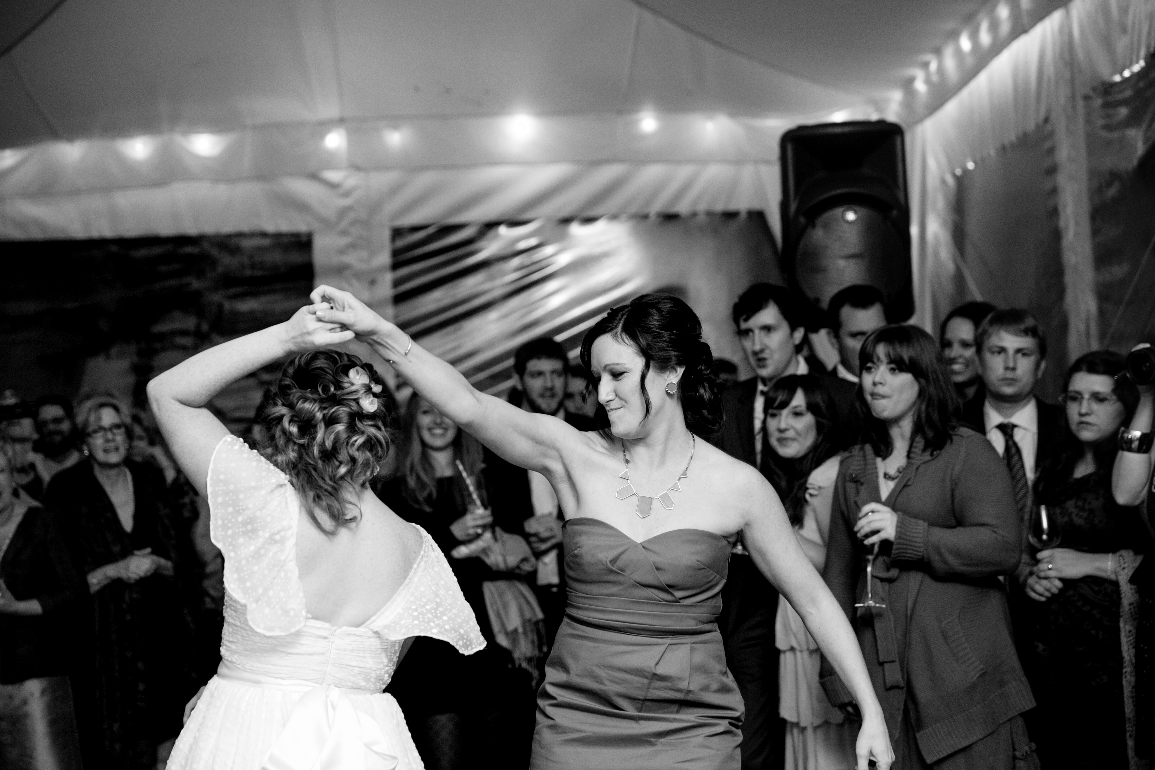 dancing at a wedding
