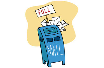 full mailbox - writing letters to loved ones who have died