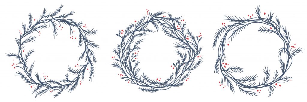 setting holiday boundaries wreathes
