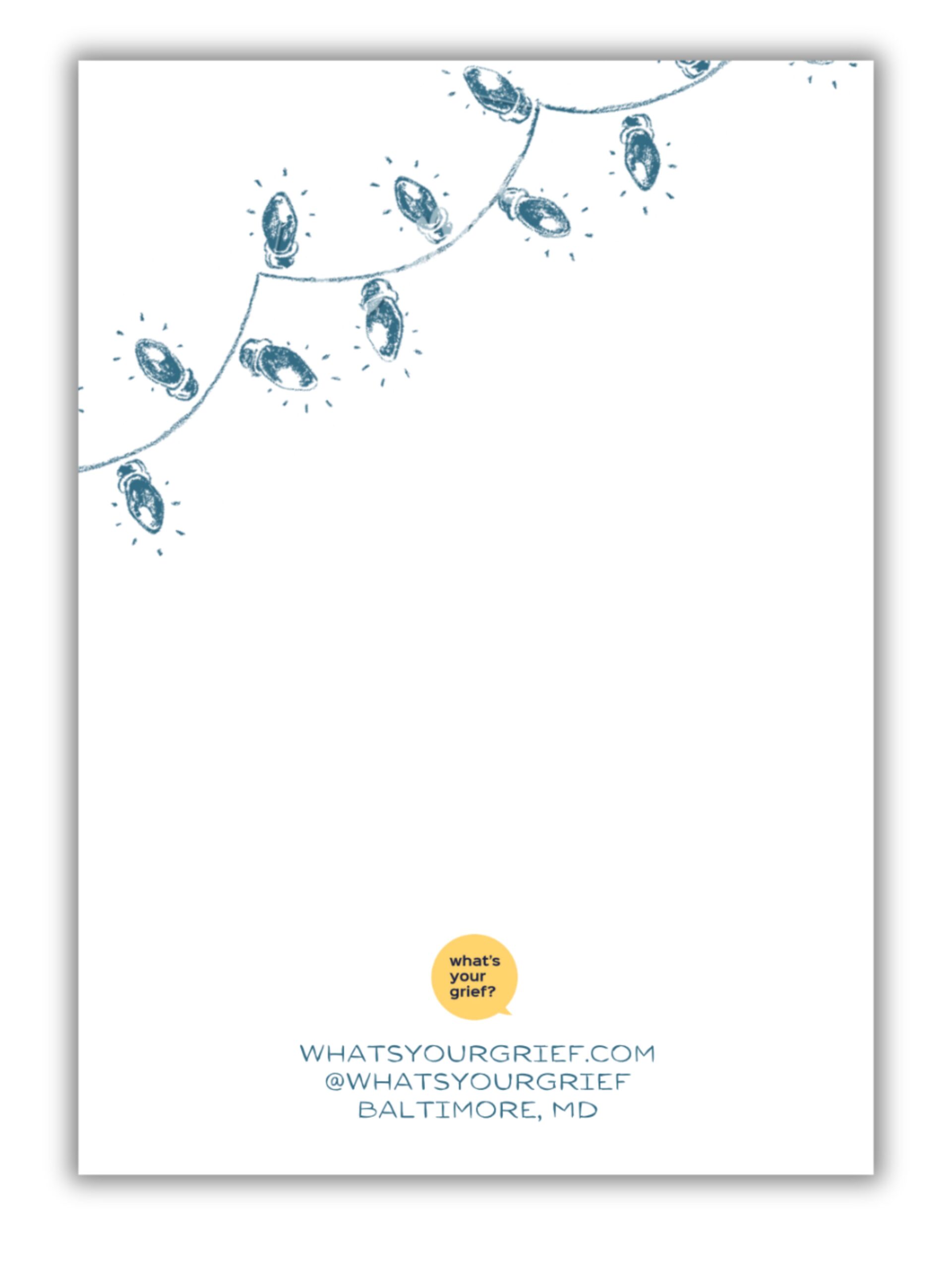 'May the memories of those we love shine brightly' holiday card - 10 pack - Image 3